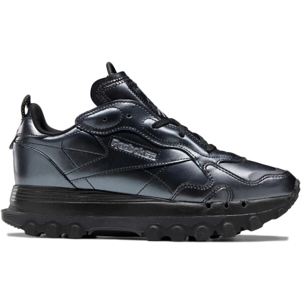 Reebok リーボック レディース スニーカー 【Reebok Classic Leather Cardi B Dark Silver】 サイズ US_9.5(26.5cm) Core Black/Core Black/Dark Silver
