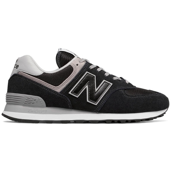 New Balance ニューバランス レディース スニーカー 【New Balance 574 Black Grey (Women\'s)】 サイズ US_7(24.0cm) Black/Grey