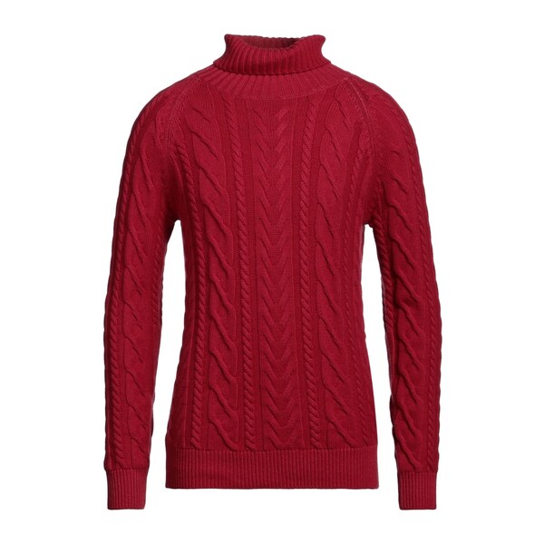 【貨物輸送無料】 ムーレー メンズ 編み物\u0026ティーシャツ アウター Turtlenecks Red