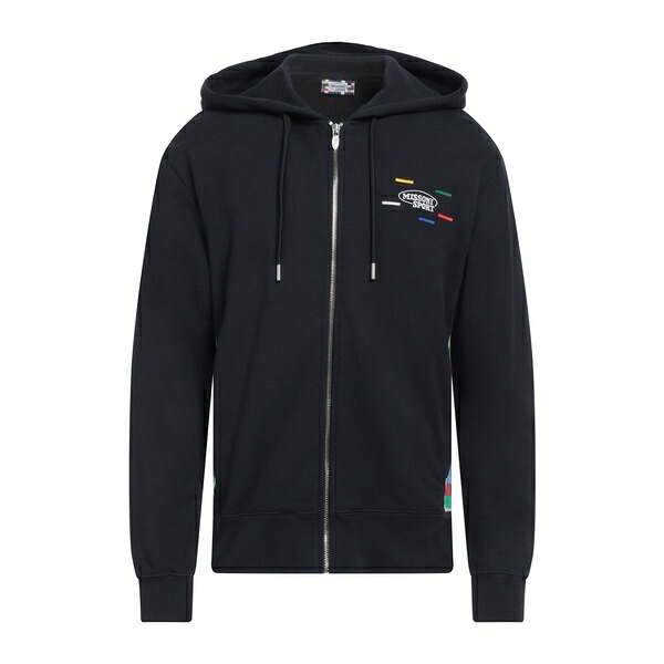 【送料無料】 ミッソーニ メンズ パーカー・スウェットシャツ アウター Sweatshirts Blue