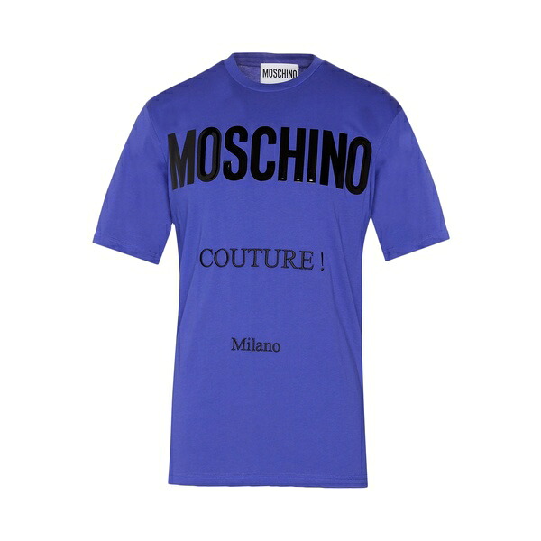 【送料無料】 モスキーノ メンズ Tシャツ トップス T-shirts Purple