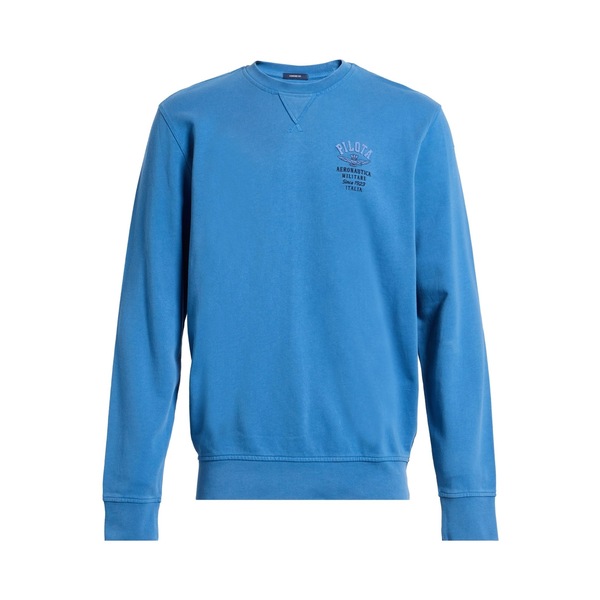 【貨物輸送無料】 アエロナウティカ ミリターレ メンズ パーカー・スウェットシャツ アウター Sweatshirts Azure