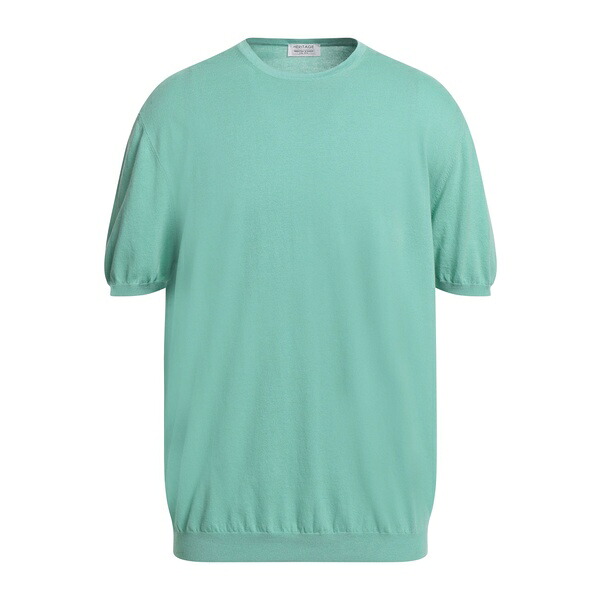 【貨物輸送無料】 ヘリテージ メンズ 編み物\u0026プルオーバー アウター Sweaters Green
