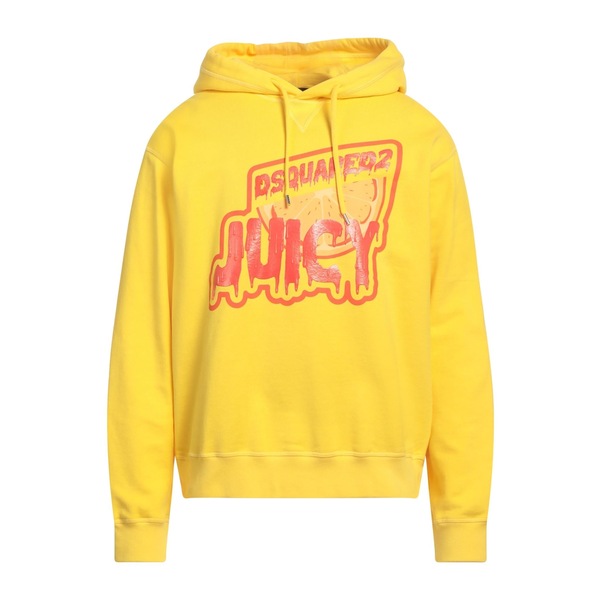 【送料無料】 ディースクエアード メンズ パーカー・スウェットシャツ アウター Sweatshirts Yellow|asty