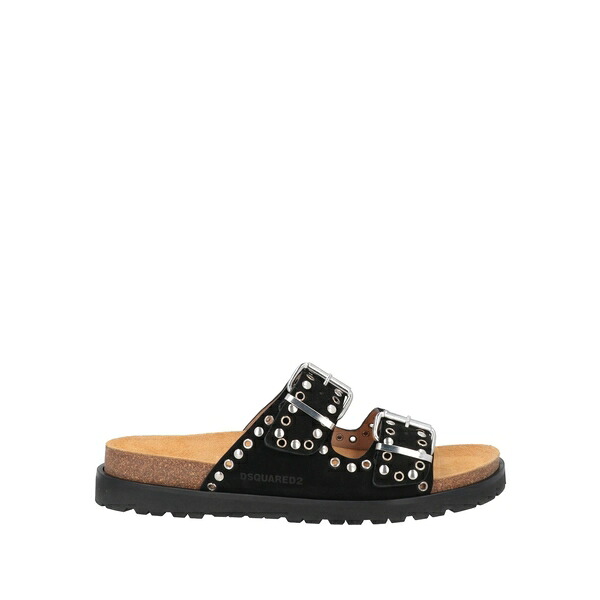 【送料無料】 ディースクエアード メンズ サンダル シューズ Sandals Black｜asty