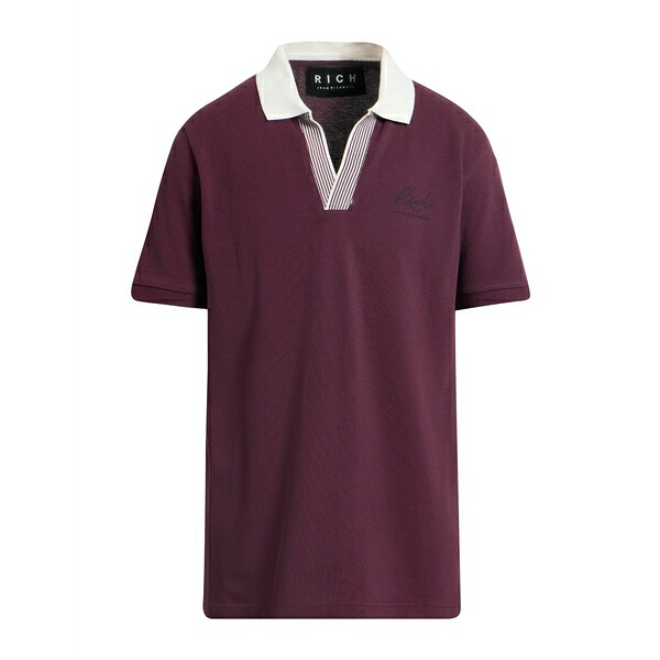 【送料無料】 ジョン リッチモンド メンズ Tシャツ トップス Polo shirts Purple｜asty 15,251円