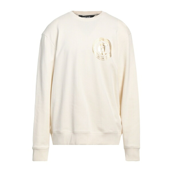 【貨物輸送無料】 ロベルトカヴァリ メンズ パーカー・スウェットシャツ アウター Sweatshirts White