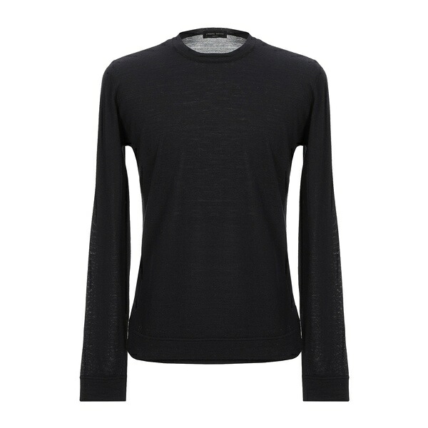 【貨物輸送無料】 ロベルトコリーナ メンズ 編み物\u0026プルオーバー アウター Sweaters Black