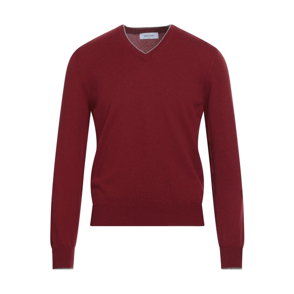 【貨物輸送無料】 グランサッソ メンズ 編み物\u0026プルオーバー アウター Sweaters Red