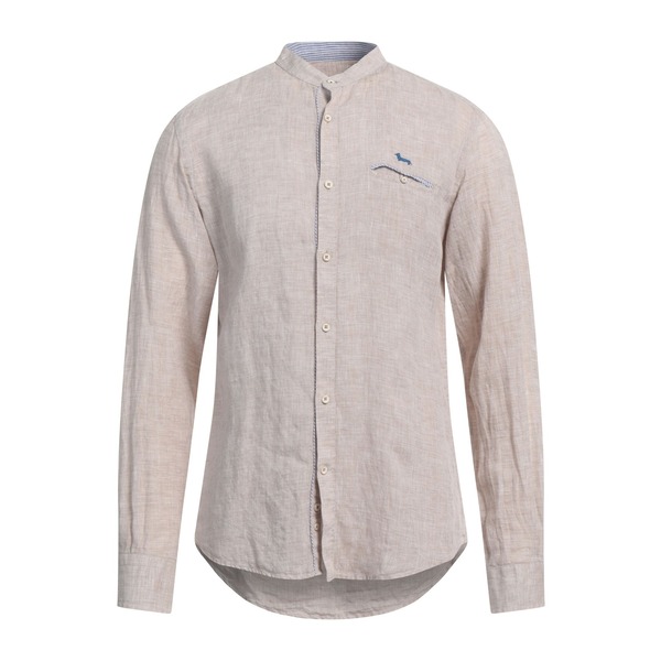 【送料無料】 ハーモント & ブレイン メンズ シャツ トップス Shirts Beige|asty