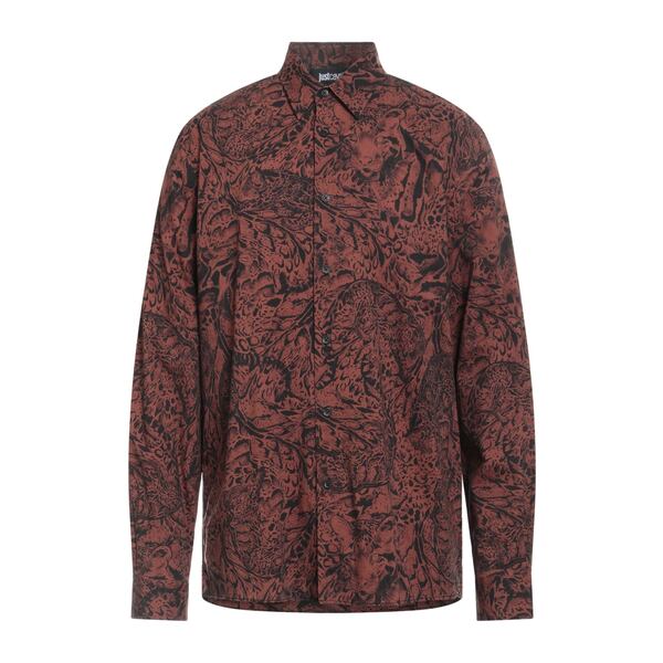 【送料無料】 ロベルトカヴァリ メンズ シャツ トップス Shirts Brown