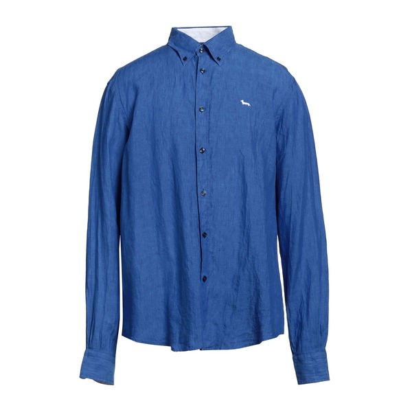 【送料無料】 ハーモント & ブレイン メンズ シャツ トップス Shirts Blue