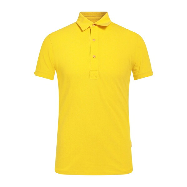 【送料無料】 オールバー ブラウン メンズ Tシャツ トップス Polo shirts Yellow|asty