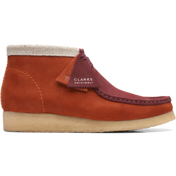 Clarks クラークス メンズ スニーカー  【Clarks Originals Wallabee Boot Dark Orange Combination】  サイズ US_M_13 Dark/Orange