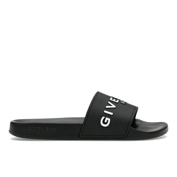 Givenchy ジバンシー メンズ スニーカー 【Givenchy Paris Flat Sandals Black White】 サイズ US_9(27.0cm) Black/White｜asty