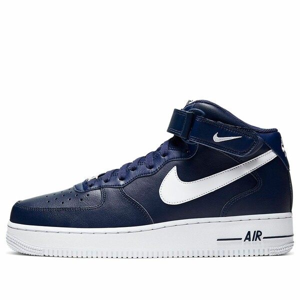 Nike ナイキ メンズ スニーカー 空軍 【Nike Air Force 1 \u002707 Mid \u0027Navy\u0027 CK4370-400】  大いさ US_9(27.0糎) 靴-メンズ靴