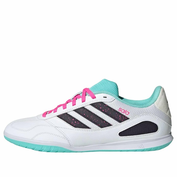 adidas アディダス メンズ スニーカー 【adidas Super Sala Competition 3 Indoor \u0027Cloud White Aurora Black Flash Aqua\u0027 JR5397】  大きさ US_9.5(27.5珊)