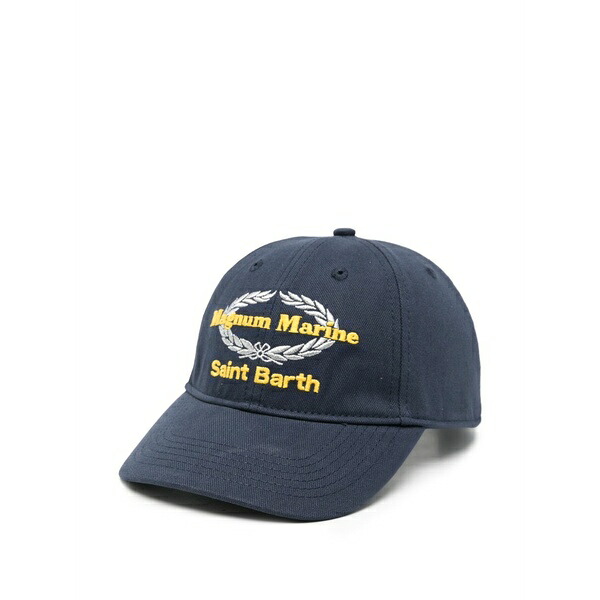 エムシーツーセイントバース メンズ かぶり笠 佩び物 Baseball n embroidered baseball cap Blue