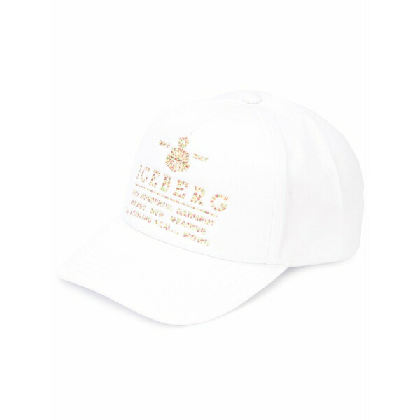アイスバーグレタス メンズ 鳥打ち帽 付属物 Logo baseball cap White