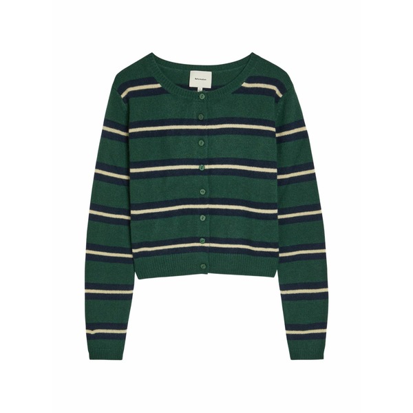 リフォメーション レディース ジレー アウター Clara striped-knit cardigan Green