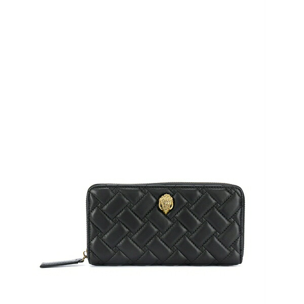 カートジェイガーロンドン レディース 紙入れ 付属品 Quilted zip-around wallet Black