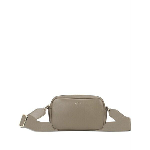 主任者 レディース ショルダーバッグ 御徒面子 Logo-plaque zip shoulder bag Brown