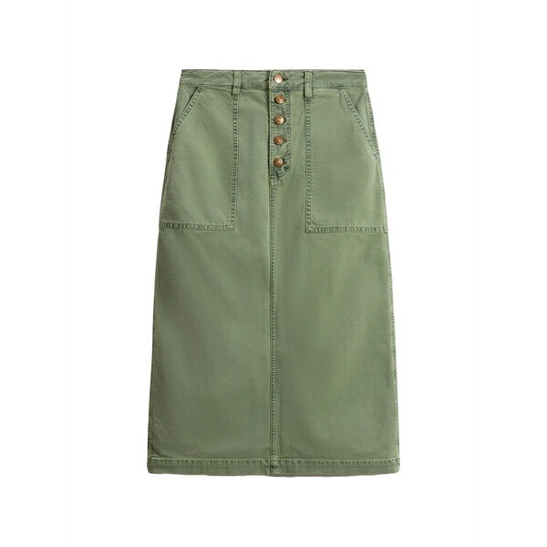 ウラ・ジョンソン レディース スコート ボトムス Button-up patch-pocket skirt Green