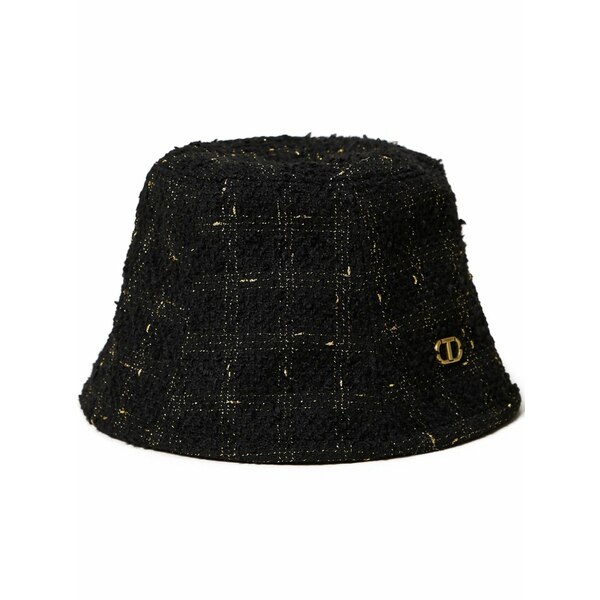 ツイン仕掛ける レディース かぶり笠 佩び物 Boucl￡ hat Black