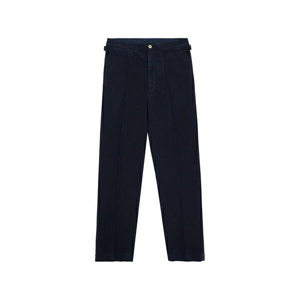 フォルテラ メンズ 心地好いズボン下 ボトムス Oklahoma pleat trousers Blue