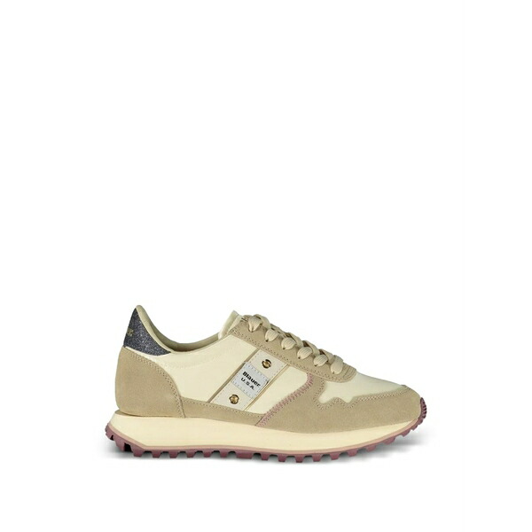 ブラウアー レディース スニーカー シューズ Suede-panelled sneakers Neutrals