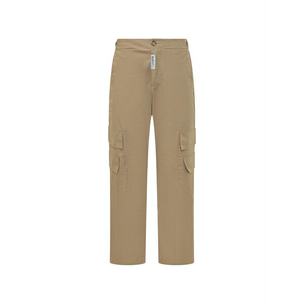 ジーシーディーエス メンズ 心地好いズボン下 ボトムス Logo-patch cargo trousers Neutrals
