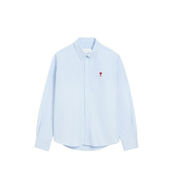 意中の女 メンズ プルオーバー トップス Ami de coeur embroidery shirt Blue