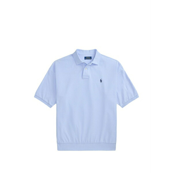 ラルフローレン メンズ スポーツシャツ トップス Ribbed polo shirt Blue