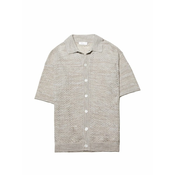 ロベルトコリーナ メンズ プルオーバー トップス Perforated-knit shirt Neutrals