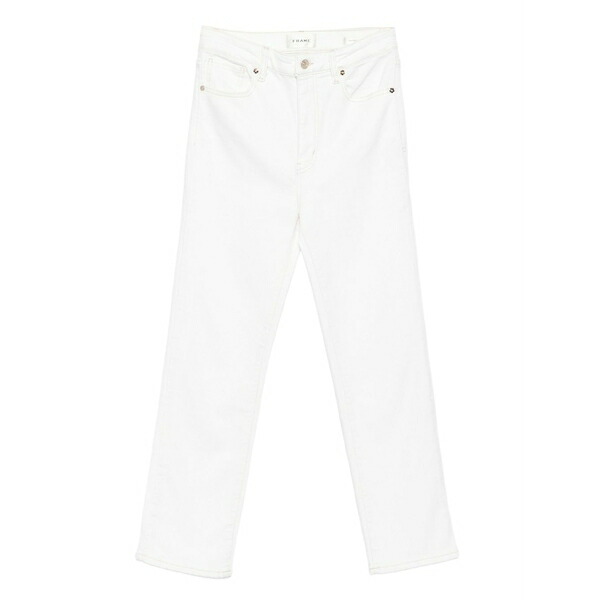 ひな形 レディース ジーンズズボン下 ボトムス Five-pocket jeans White