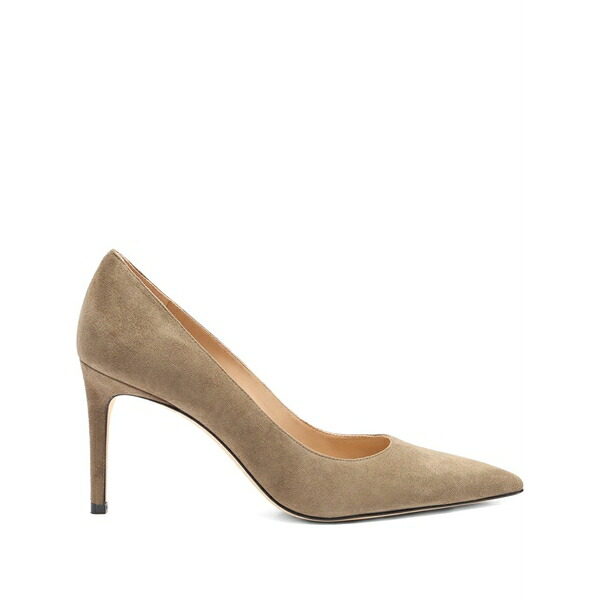 スチュアート ワイツマン レディース パンプス シューズ 85粍 stuart power suede pointed-toe pumps Brown