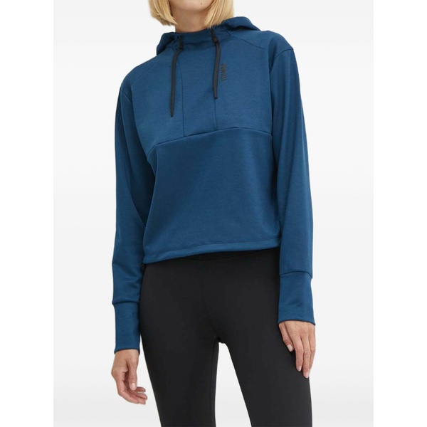 コルマール レディース パーカー・スウェットシャツ アウター Logo-detail long-sleeved hoodie Blue