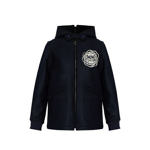 ケンゾー レディース 上衣＆上衣 アウター Zip-fastening hooded jacket Blue