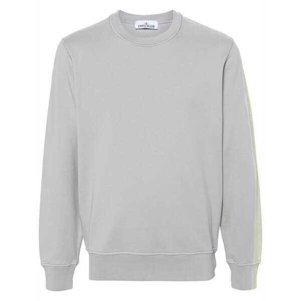 ストーンアイランド メンズ パーカー・スウェットシャツ アウター Stripes five-print sweatshirt Grey