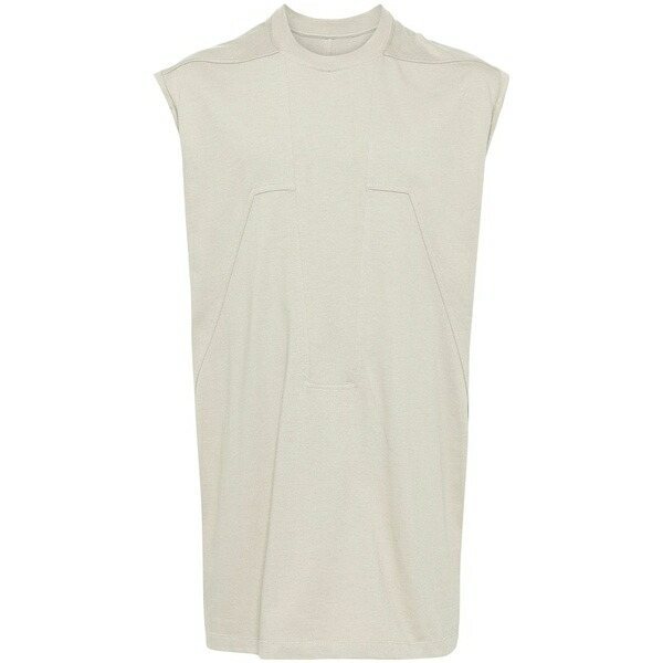 リックオウエンス メンズ ティーシャツ トップス Panelled cotton vest  Grey