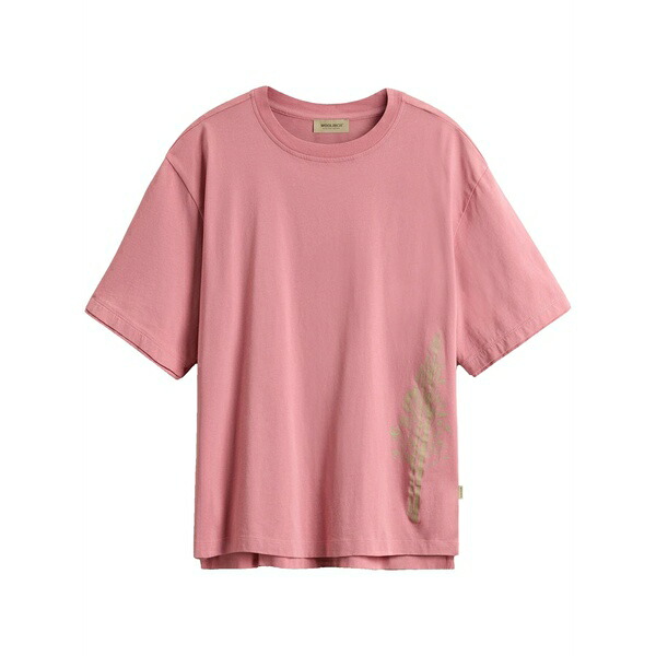 羊毛 資産家 レディース ティーシャツ トップス Cotton t-shirt Pink
