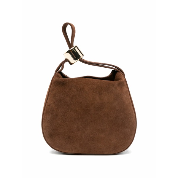 セミクチュール レディース ハンドバック 御徒面子 Mini baily suede tote bag Brown