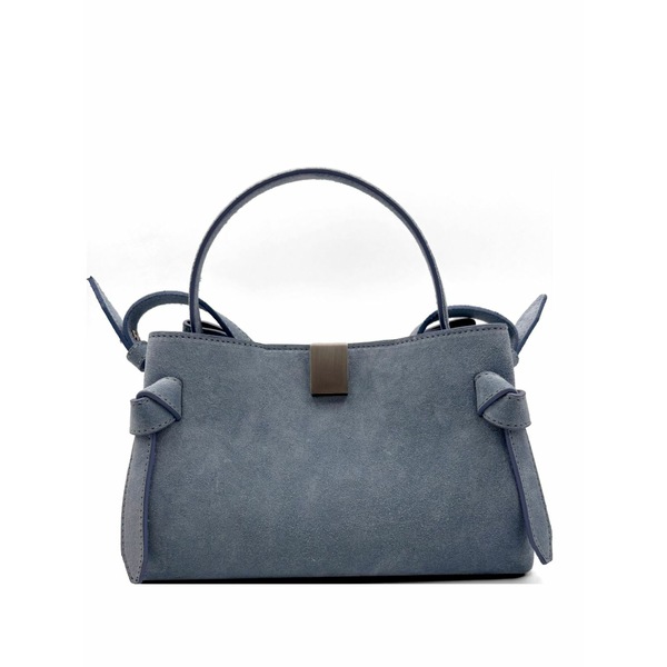 ユゼフィ レディース ショルダーバッグ 御徒面子 Gyoza knot-detail shoulder bag Blue