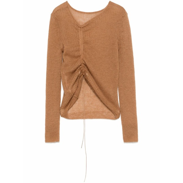 セシリー・バンセン レディース 編み物\u0026スウェーター アウター Ussi sweater Brown
