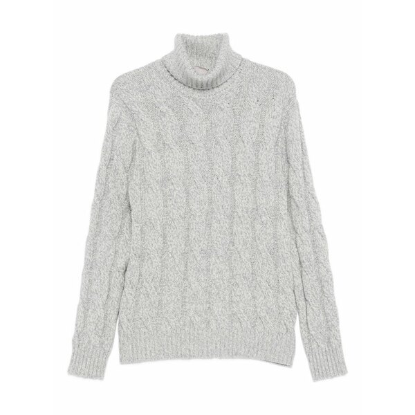 イレブンティ メンズ 編み物\u0026スウェーター アウター Cable-knit turtleneck sweater Blue