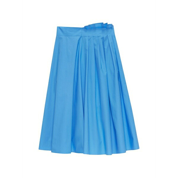 エムエスジイエム レディース スコート ボトムス A-line MIDI skirt Blue