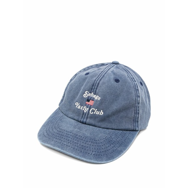 セバゴ メンズ かぶり笠 添え物 Connor  sebago yatch club embroidered cap Blue