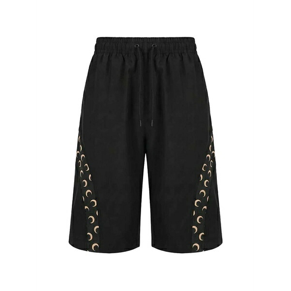 マリーン セル メンズ カジュアルパンツ ボトムス Moon-print swim shorts Black｜asty