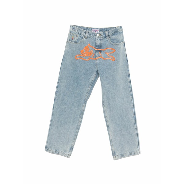 クリーム メンズ ジーンズズボン下 ボトムス Running dog double scoop graphic jeans Blue