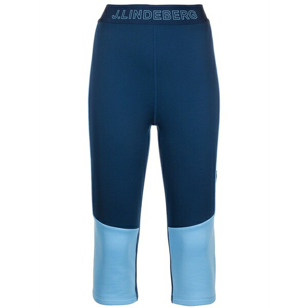 ジェイ リンドバーグ メンズ 心地よいズボン下 ボトムス Powerline cropped leggings Blue